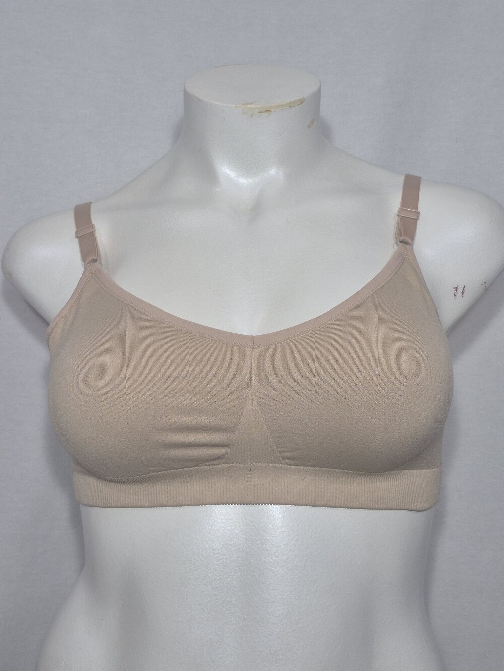 LARGE Knix Good To Go Seamless Wire Free Bra Beige